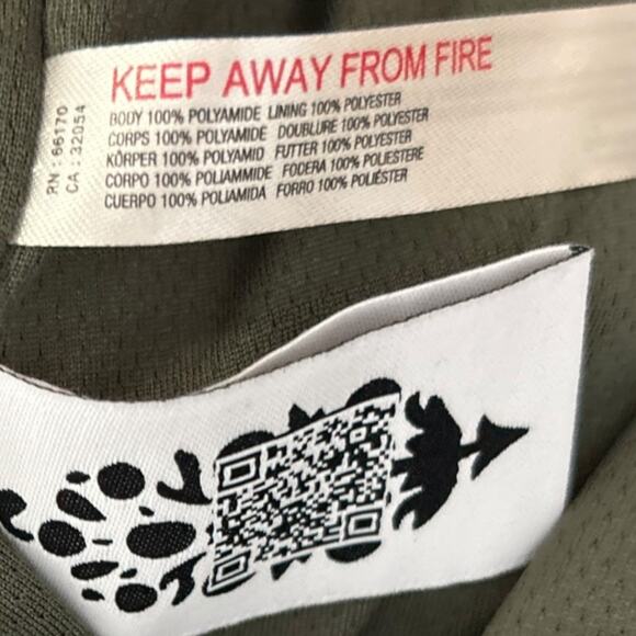 Free People Movement Starting Lineup Windbreaker Green Orange NEW Size Medium - Picture 8 of 8